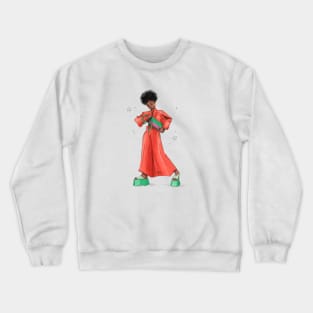 African Fashion Girl Crewneck Sweatshirt